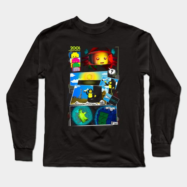 2001 A Space Odyssey Eternity Long Sleeve T-Shirt by shieldjohan